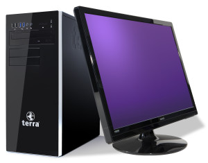TERRA PC-System schwarz mit 605
